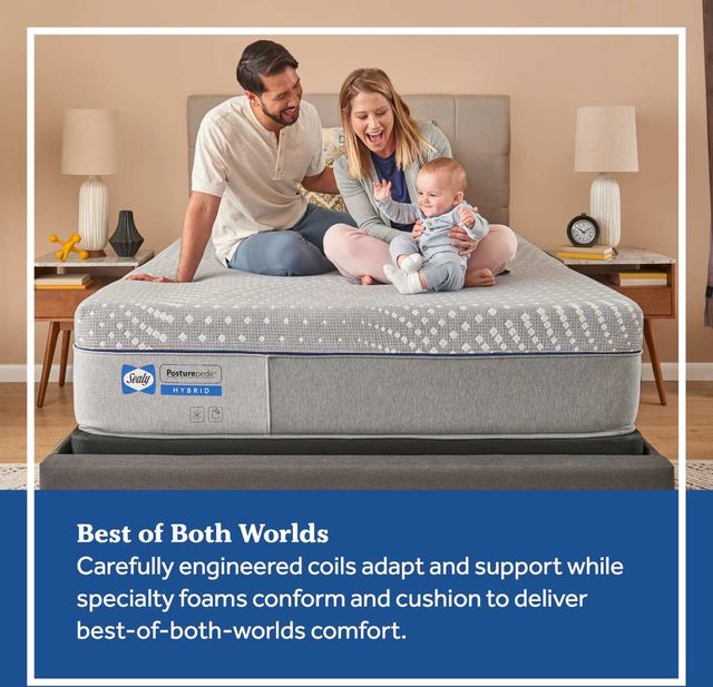 Sealy® Posturepedic® Hybrid Lacey Soft Tight Top Queen Mattress in a Box 5