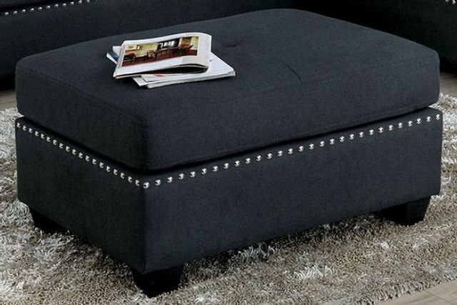 Furniture of America® Lita Gray Ottoman