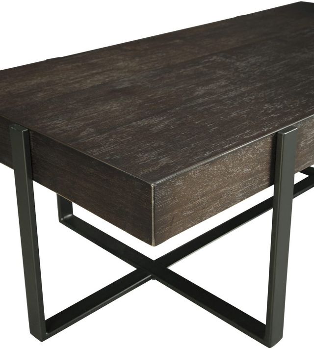 Signature Design by Ashley® Drewing Dark Brown Rectangular Cocktail Table-2
