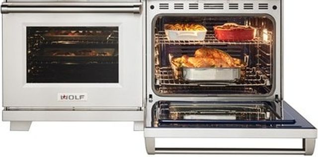 Wolf 60" Stainless Steel Freestanding Dual Fuel Range and French Top 4