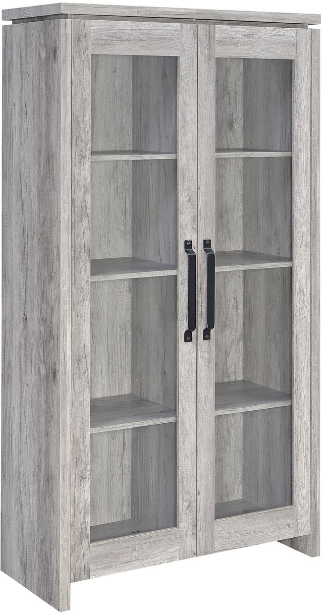 Coaster® Grey Driftwood 2-Door Tall Cabinet-0