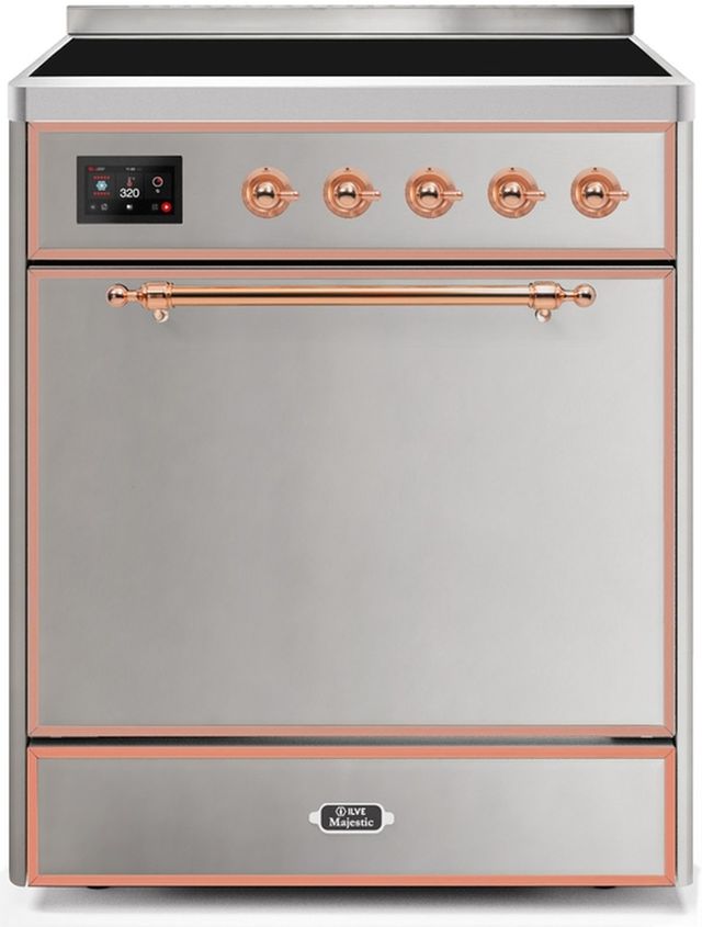 Ilve Majestic Series 30" Stainless Steel Freestanding Electric Range 24