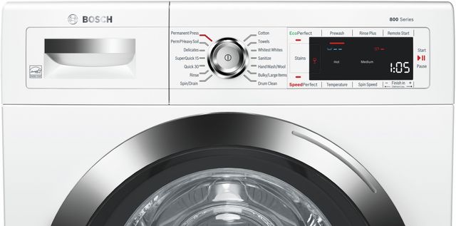 Bosch 800 Series 2.2 Cu. Ft. White Front Load Compact Washer 4