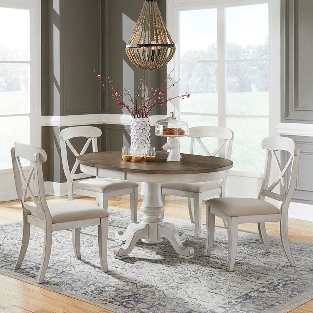 Liberty Ocean Isle Antique White/Weathered Pine Dining Table-3
