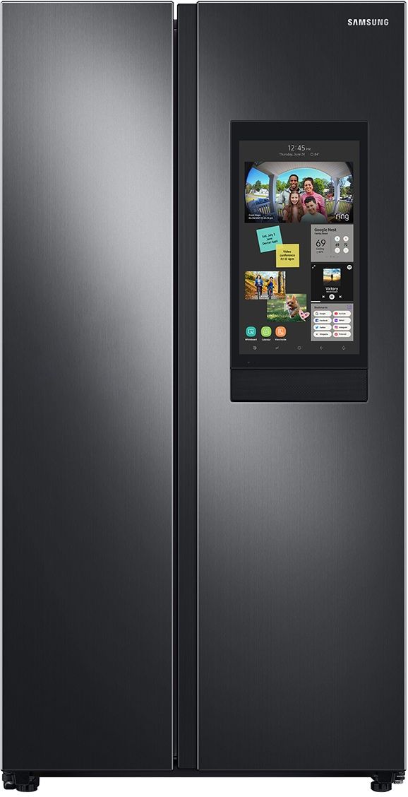 Samsung 27.3 Cu. Ft. Fingerprint Resistant Black Stainless Steel Side-by-Side Refrigerator-0