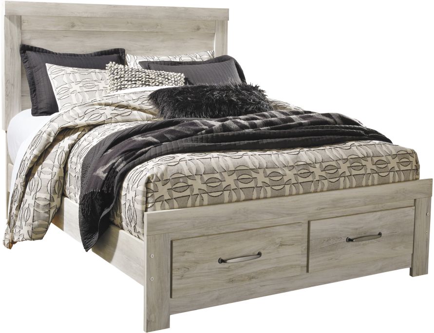 Whitewash queen 2024 bed frame