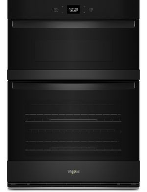 Whirlpool® 30" Black Oven/Microwave Combo Electric Wall Oven