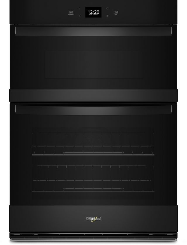 Whirlpool® 30" Black Oven/Microwave Combo Electric Wall Oven-0