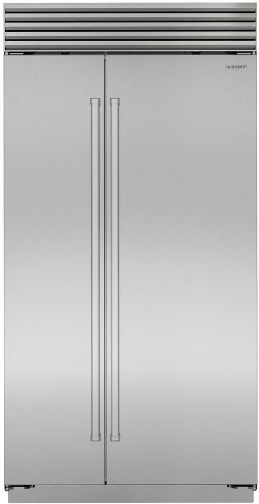 Sub-Zero® Classic Series 24.8 Cu. Ft. Stainless Steel Side-by-Side Refrigerator-0