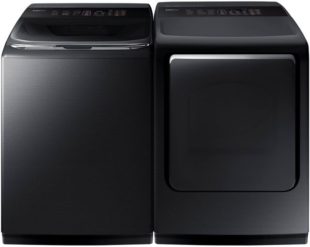 Samsung 7.4 Cu. Ft. Fingerprint Resistant Black Stainless Steel Front Load Gas Dryer 6