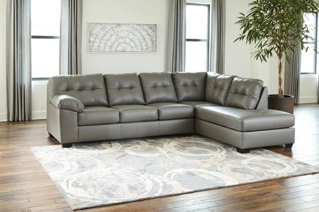 Signature Design by Ashley® Donlen 2-Piece Gray Sectional with Chaise 3