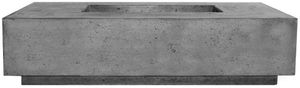 XO Handcrafted Pewter Rectangular Fire Table