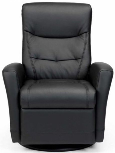 Fjords® Relax Oslo Black Small Dual Motion Swivel Recliner 0