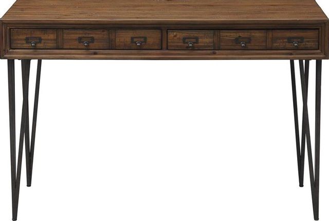 Coast2Coast Home™ Accents by Andy Stein Oxford Black/Distressed Brown Writing Desk/Console Table-1