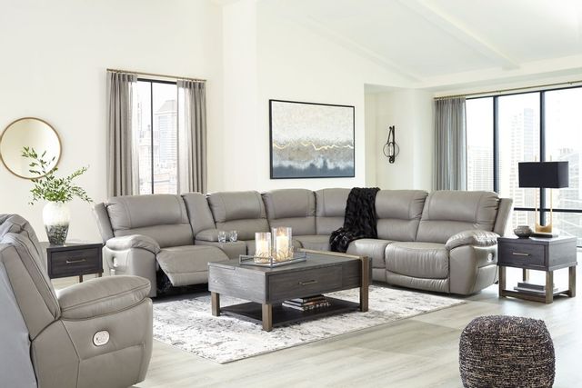 Signature Design by Ashley® Dunleith 7-Piece Gray Living Room Set-3