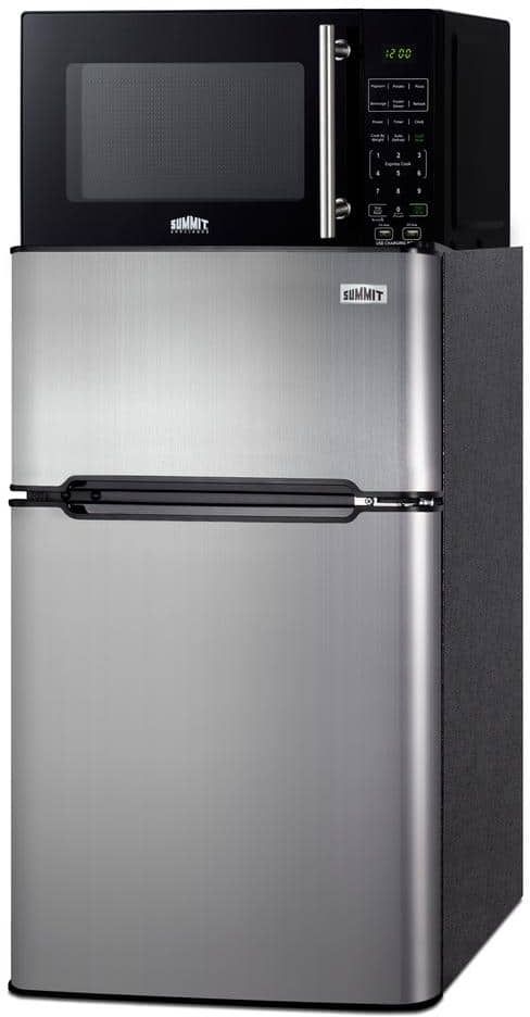 Summit® 3.2 Cu. Ft. Stainless Steel Compact Refrigerator with Microwave-3