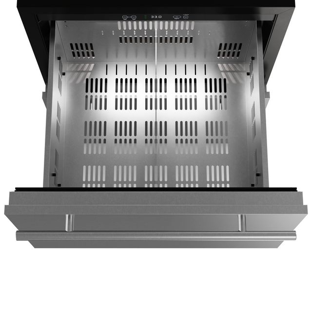Item 3725 - Locking Refrigerator Box, Gray Drawer/Stainless Steel
