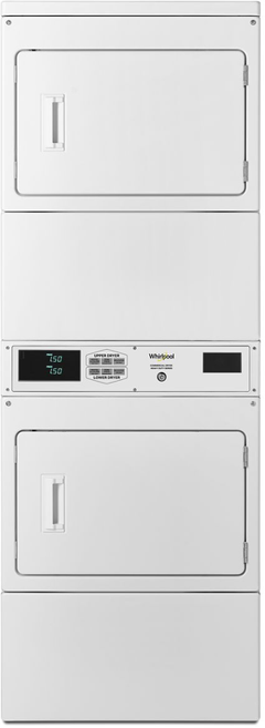 Whirlpool® Commercial 7.4 Cu. Ft. White Stack Dryer