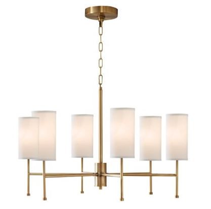 Olliix by Hampton Hill Maria Plated Gold Gold 6-Light Chandelier with Multi Shade Options-1