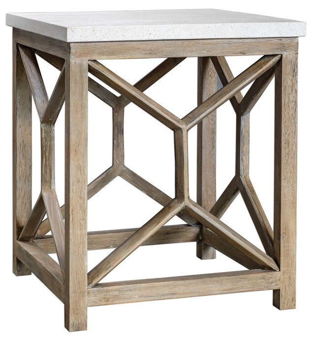 Uttermost® Catali Ivory End Table 2