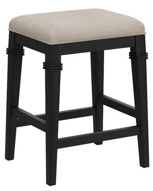 Hillsdale Furniture Arabella Wire Brush Black Backless Counter Height Stool
