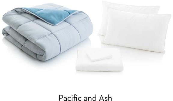 Malouf® Woven™ Ash Twin XL Reversible Bed Set 1
