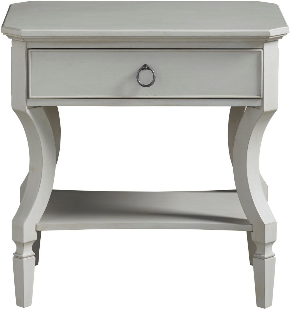 french grey bedside tables