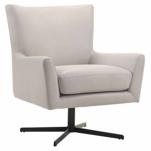 New Classic Acadia Mist Leather Swivel Chair