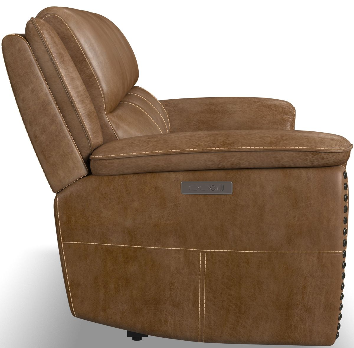 Flexsteel® Beau Silt Power Reclining Sofa With Power Headrests | Colder ...