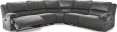Signature Design by Ashley® Clonmel 5-Piece Charcoal Power Reclining Sectional