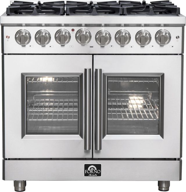 FORNO Massimo 36" Stainless Steel Pro Style Gas Range