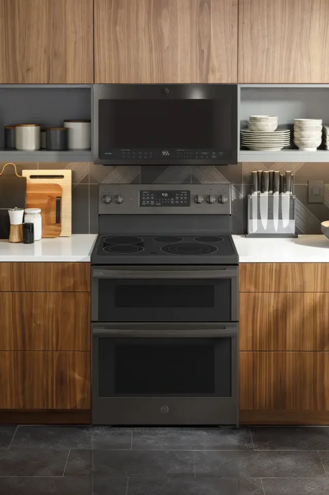GE® Profile™ 30" Fingerprint Resistant Stainless Steel Smart Free Standing Electric Convection Range 6