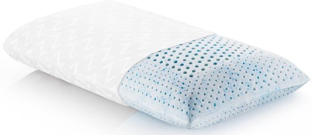Malouf® Z® Zoned Gel Talalay Latex Low Loft Firm Queen Pillow 5