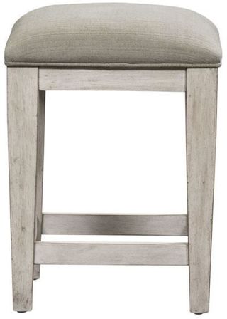 Liberty Furniture Heartland Antique White Upholstered Console Stool