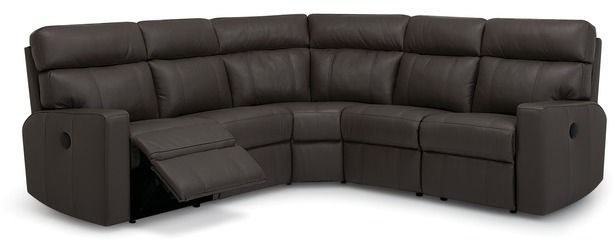 Palliser® Furniture Oakwood Gray Powered 3 Piece Sectional