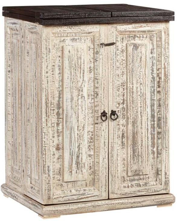 Progressive® Furniture Margarita Vintage White Bar Cabinet 0