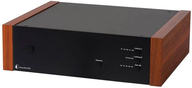 Pro-Ject Black with Rose Wood Side Panels Phono Preamplifier