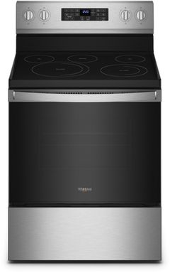 Whirlpool® 30" Fingerprint Resistant Stainless Steel Freestanding Electric Range with 5-in-1 Air Fry Oven