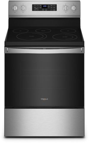 OUT OF BOX Whirlpool® 30" Fingerprint Resistant Stainless Steel Freestanding Electric Range with 5-in-1 Air Fry Oven