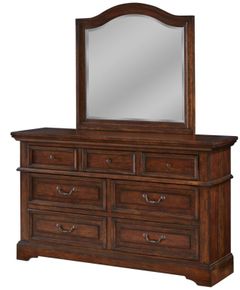 American Woodcrafters 7800 Stonebrook Tabacco Dresser