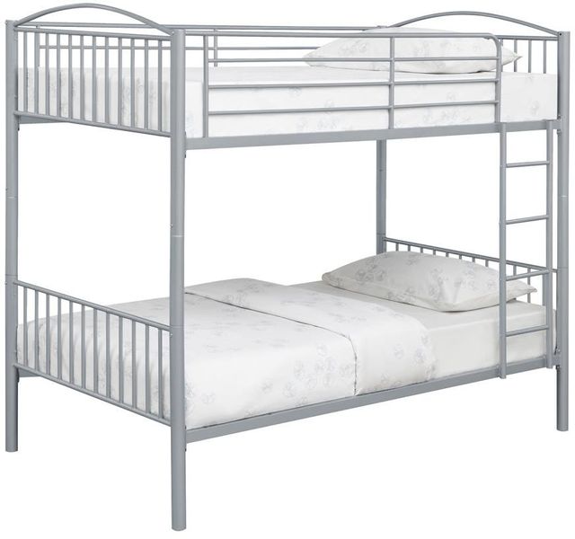 Coaster® Anson Silver Twin/Twin Youth Bunk Bed  1
