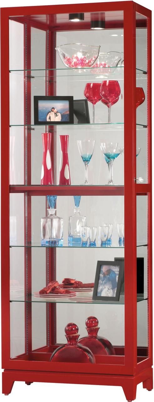 Howard Miller® Luke V Gloss Red Curio Cabinet