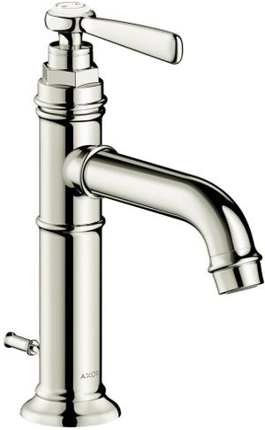 AXOR Montreux Polished Nickel Single-Hole Faucet 100 with Pop-Up Drain, 1.2 GPM