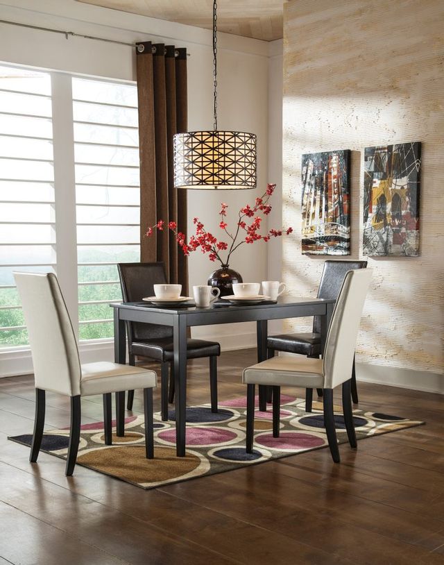 Signature Design by Ashley® Kimonte Dark Brown Dining Upholstered Side Chair 7