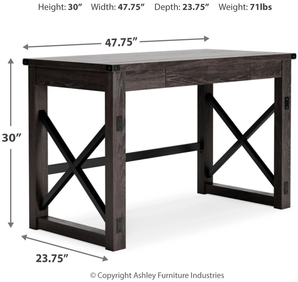 ridgecrest writing desk gray