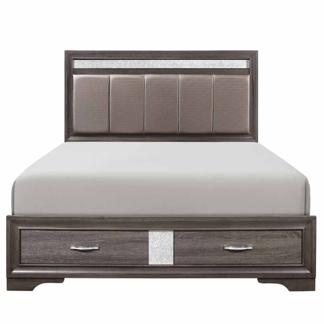 Homelegance Manhattan King Storage Bed, Dresser, Mirror & Nightstand-1