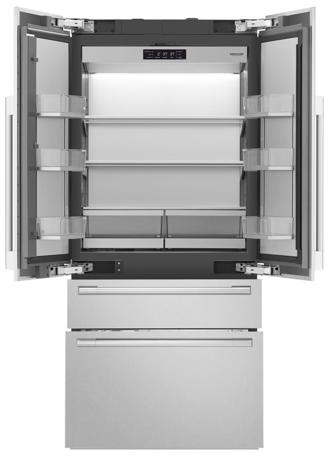 Signature Kitchen Suite 19.3 Cu. Ft. Panel Ready Built In French Door Refrigerator-1
