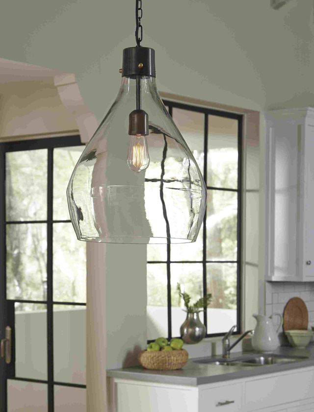 Signature Design by Ashley® Avalbane Clear Gray Glass Pendant Light 1