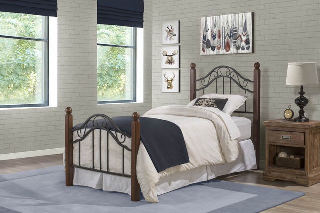 Hillsdale Furniture Madison Black Twin Youth Bed Frame 1
