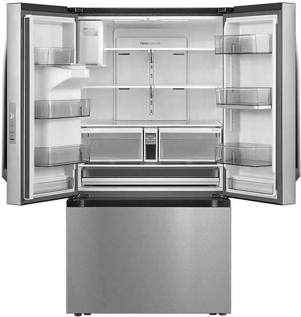 Midea® 36 in. 29.3 Cu. Ft. Stainless Steel French Door Refrigerator ...